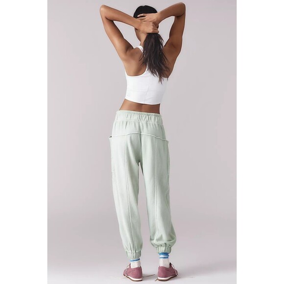 Daily Practice by Anthropologie Slouchy Jogger Pants Pull-on Ribbed L NWD 280208 - Picture 8 of 15